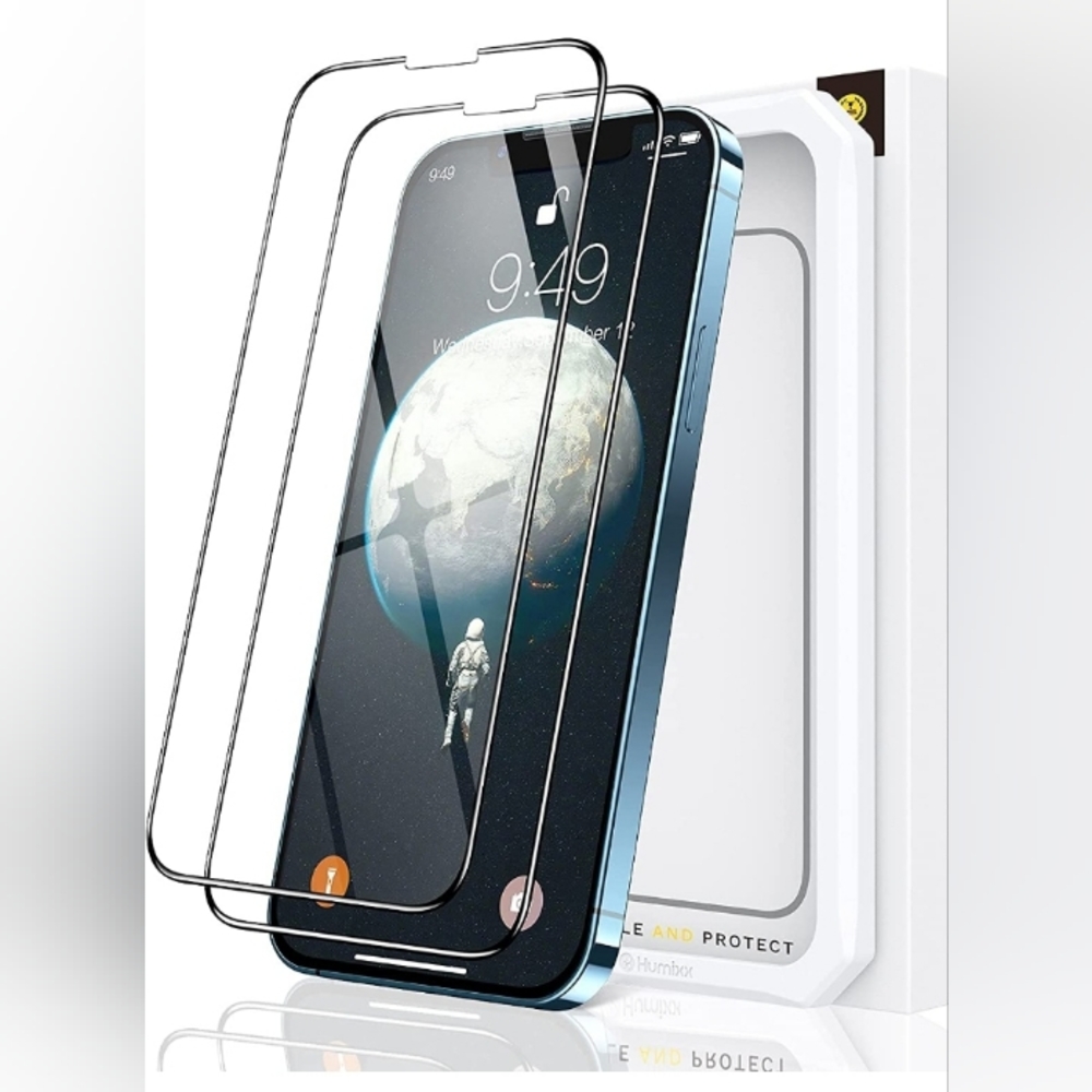 Humixx Diamond Shatterproof Designed for iPhone 13/13 Pro Screen Protector 2PK